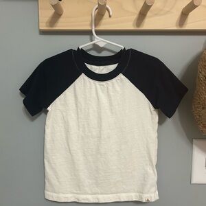 GAP Kids Navy and White Raglan Tee